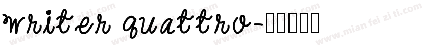 writer quattro字体转换